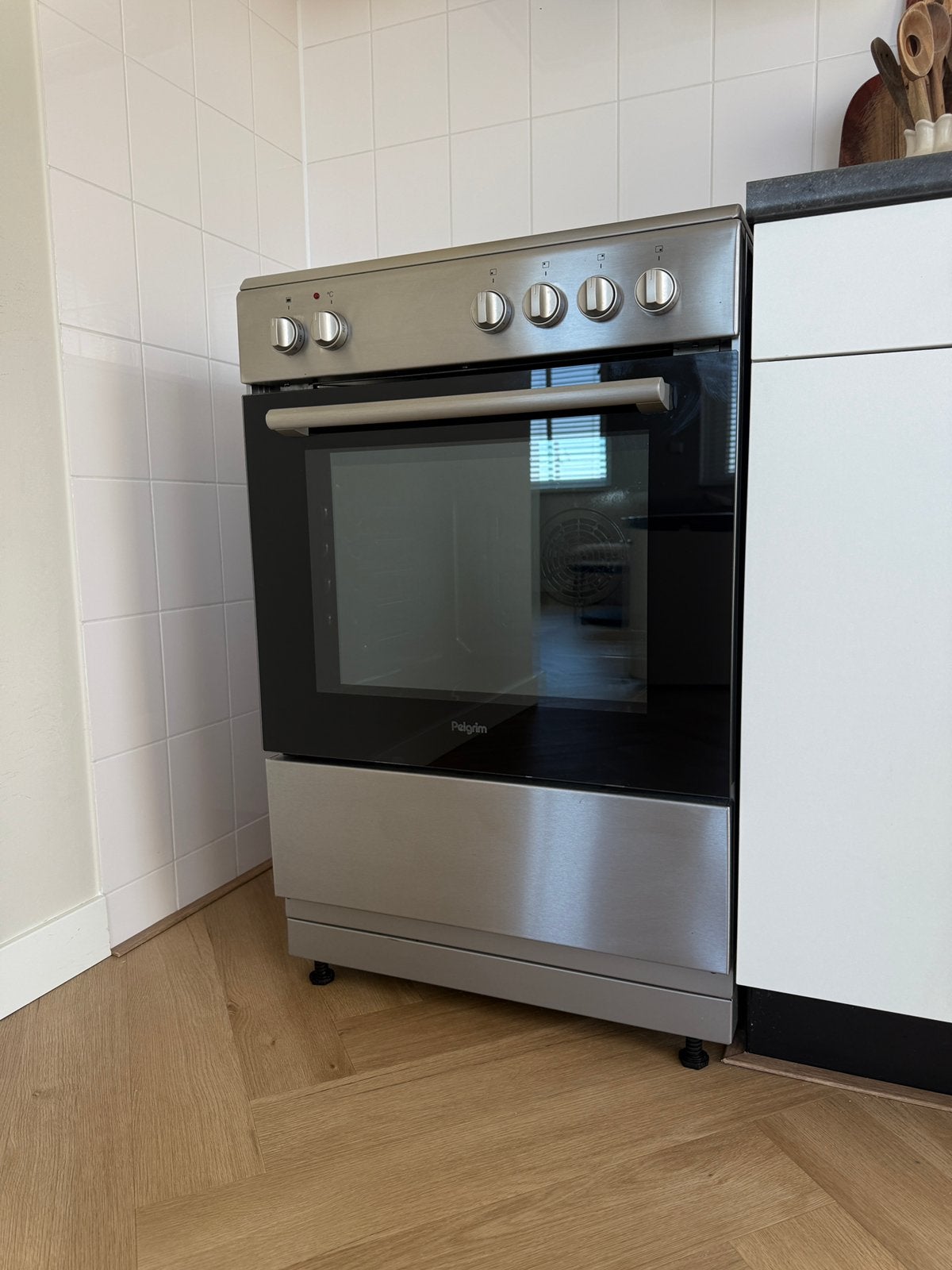 Pelgrim inductie fornuis 60cm, Witgoed en Apparatuur, Fornuizen, Ophalen, 60 cm of meer, Grill, 4 kookzones