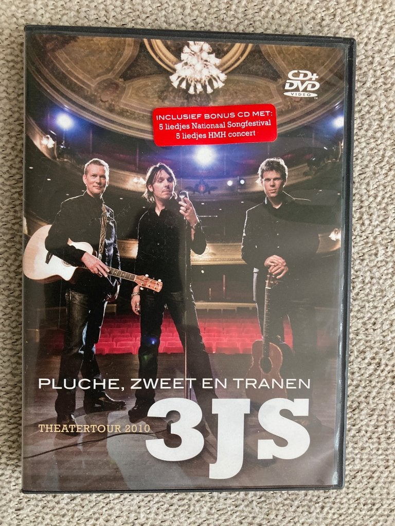 3J's - Pluche Zweet en Tranen,  Theatertour 2010 (CD+DVD), Alle leeftijden, Ophalen of Verzenden, Zo goed als nieuw, Concert