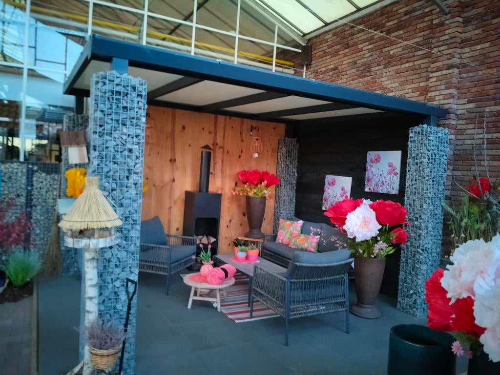 Vrijstaande veranda Aluxe 3,20x3,95 - Zelf demonteren, Ophalen, Zo goed als nieuw, Veranda