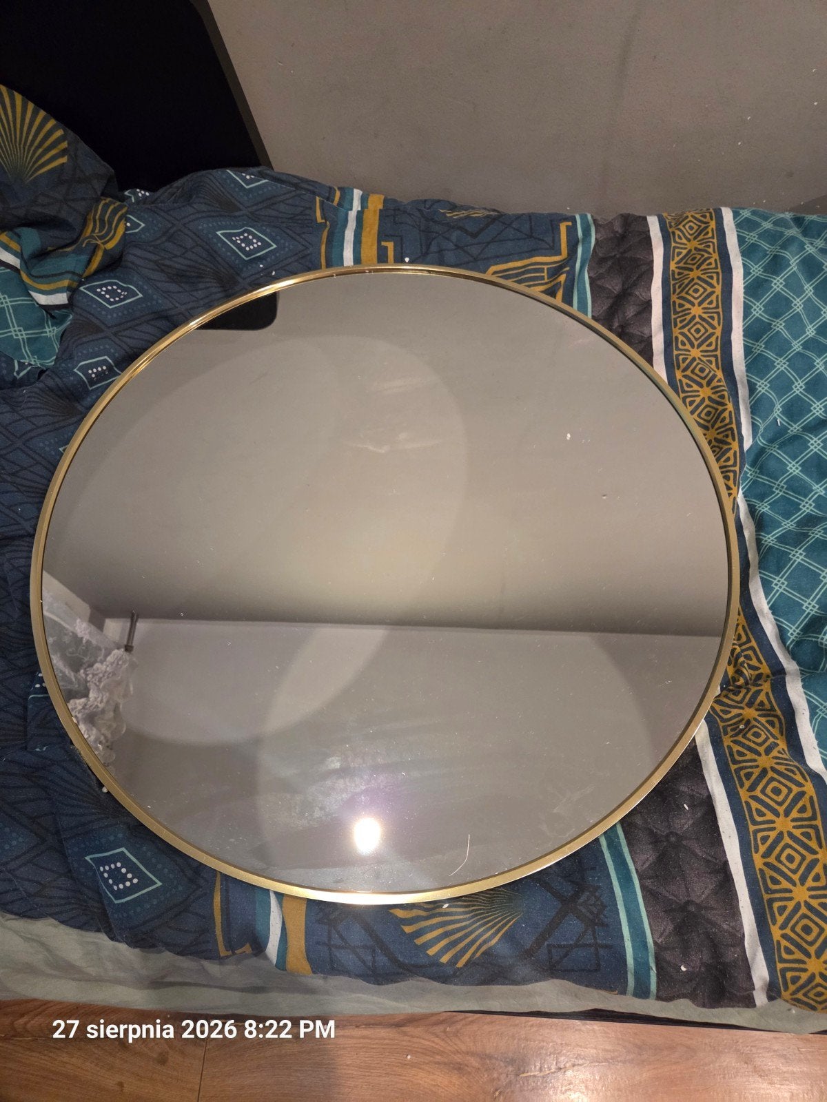 Nieuwe ronde spiegel 70x70 cm - Past niet in badkamer, Huis en Inrichting, Woonaccessoires | Spiegels, Ophalen, Rond, Nieuw, Minder dan 100 cm