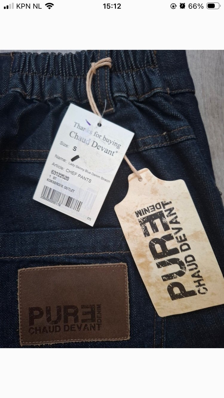 Chaud Devant Chef Pants - Nieuw met kaartjes koksbroek, Ophalen of Verzenden, Nieuw, Blauw, W28 - W29 (confectie 36)