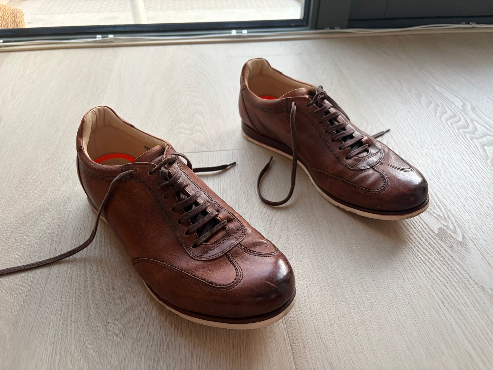 Melvin & Hamilton Vadim 1 Leren Sneakers Maat 44, Ophalen, Gedragen, Bruin, Sneakers of Gympen