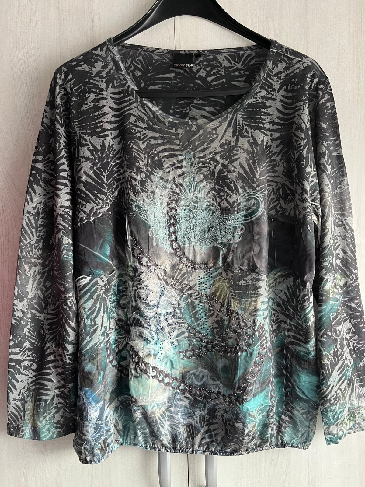 Mooie Top  long sleeve merk Dream Star maat XXL, Ophalen of Verzenden, Zo goed als nieuw, Groen, Shirt of Top