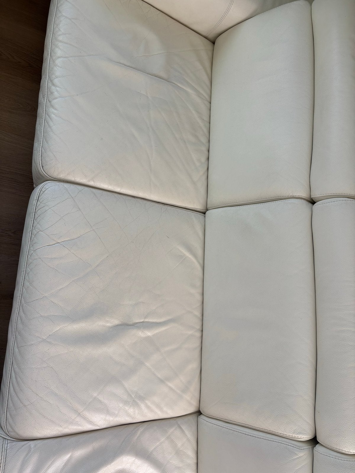 Foto 5 van Leren Hoekbank Wit - Ruim en Comfortabel
