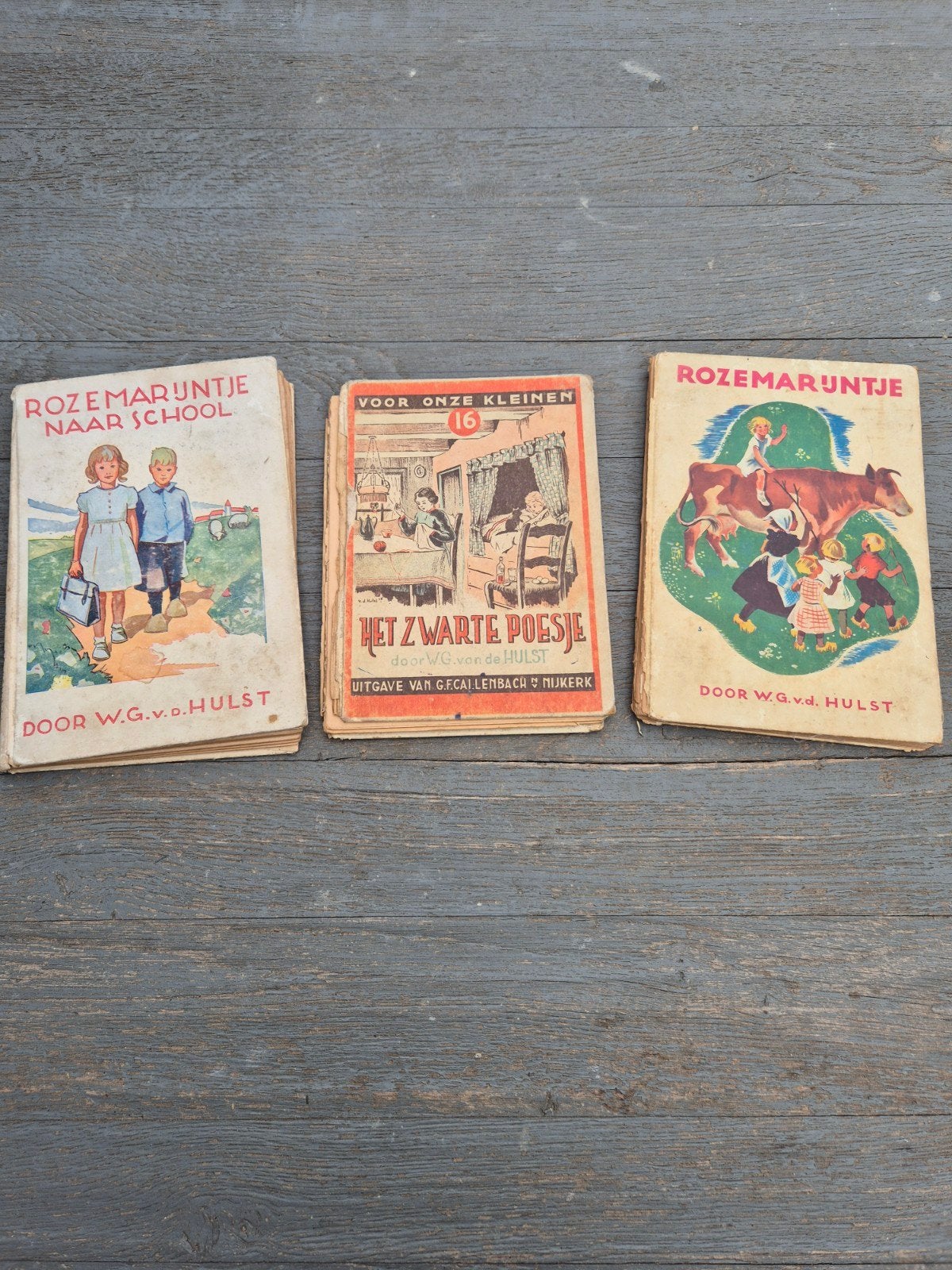 Vintage kinderboeken W.G. van de Hulst - 3 stuks, Boeken, Ophalen of Verzenden, Gelezen, W.G. van de Hulst, Fictie algemeen
