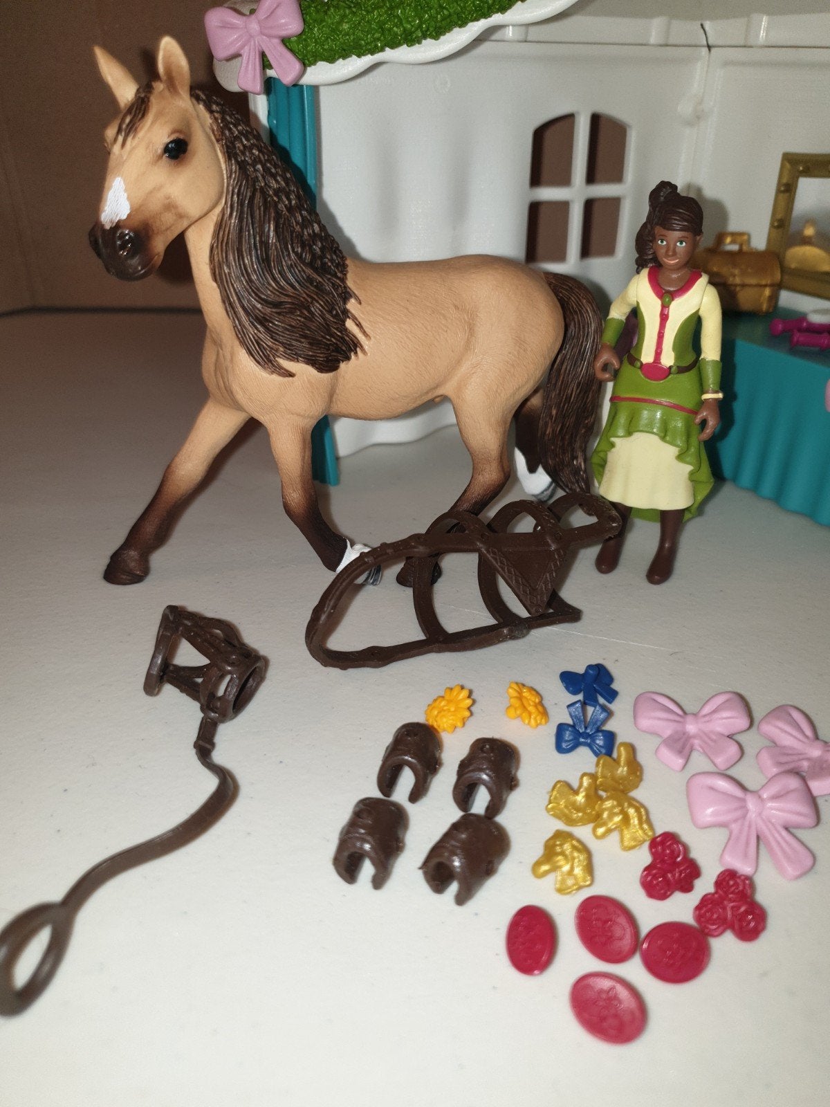 Foto 2 van schleich setje Sarah en Tori