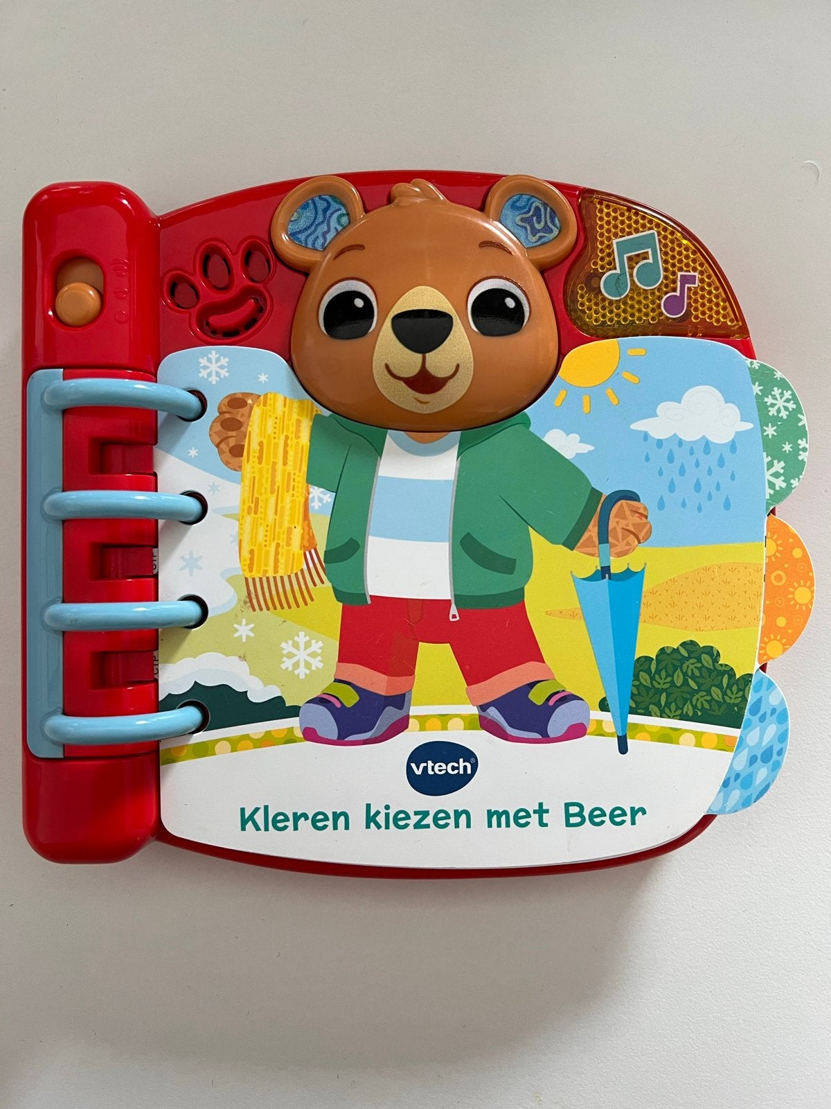 VTech Kleren Kiezen met Beer interactief boekje, Ophalen of Verzenden, Zo goed als nieuw, 6 maanden tot 2 jaar