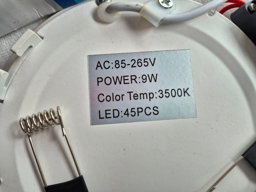 UITVERKOOP: LED witte Plafondlamp Inbouwspot 9W WW - laatste, Huis en Inrichting, Lampen | Spots, Overige materialen, Overige merken