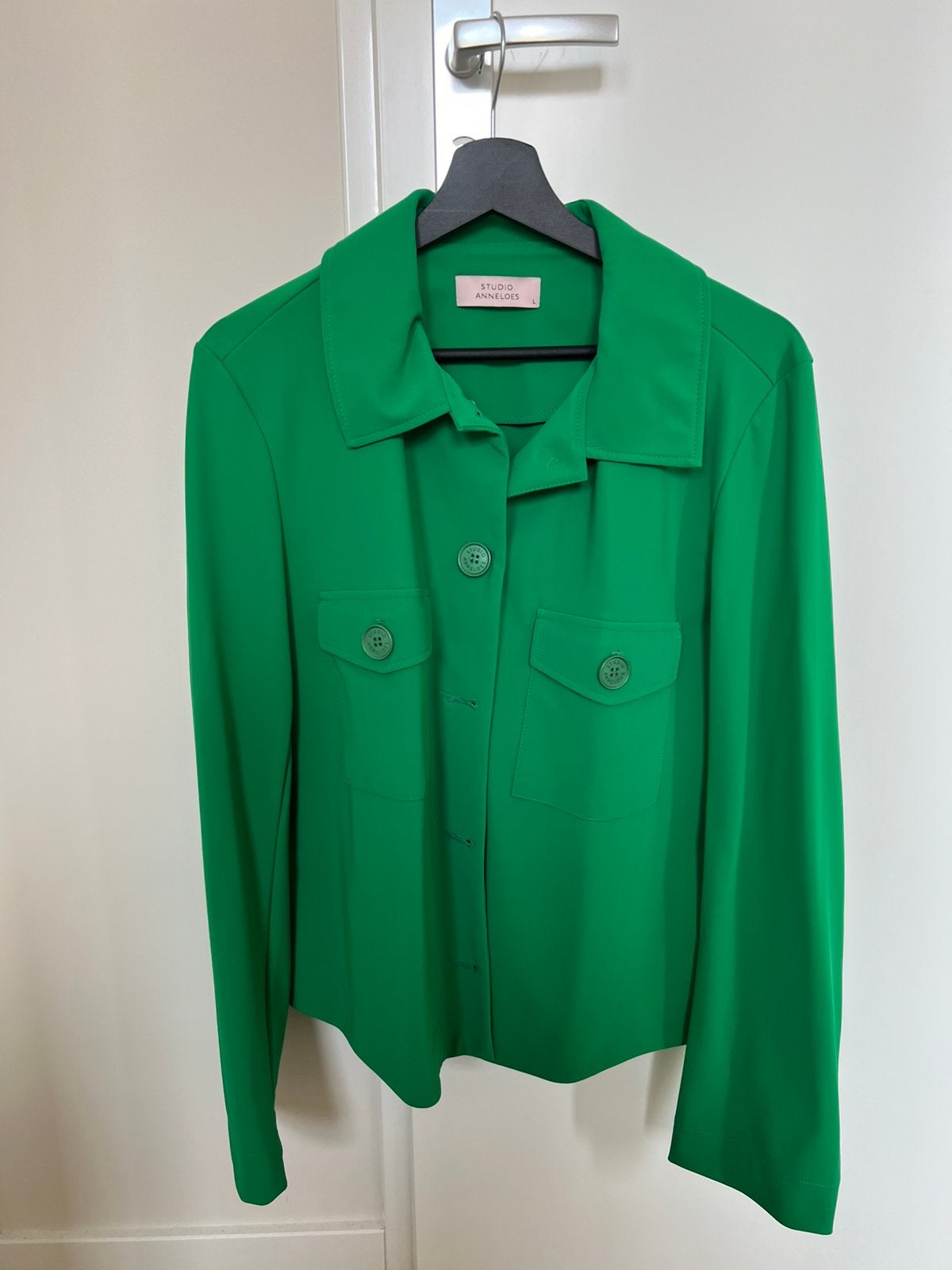 Studio Anneloes set - Groen - Maat L / XL, Kostuum of Pak, Maat 46/48 (XL) of groter, Ophalen of Verzenden, Zo goed als nieuw