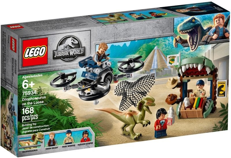 Lego Jurassic set 75934 Dilophosaurus on the Loose, Jurassic World, Lego, Nieuw, Ophalen of Verzenden