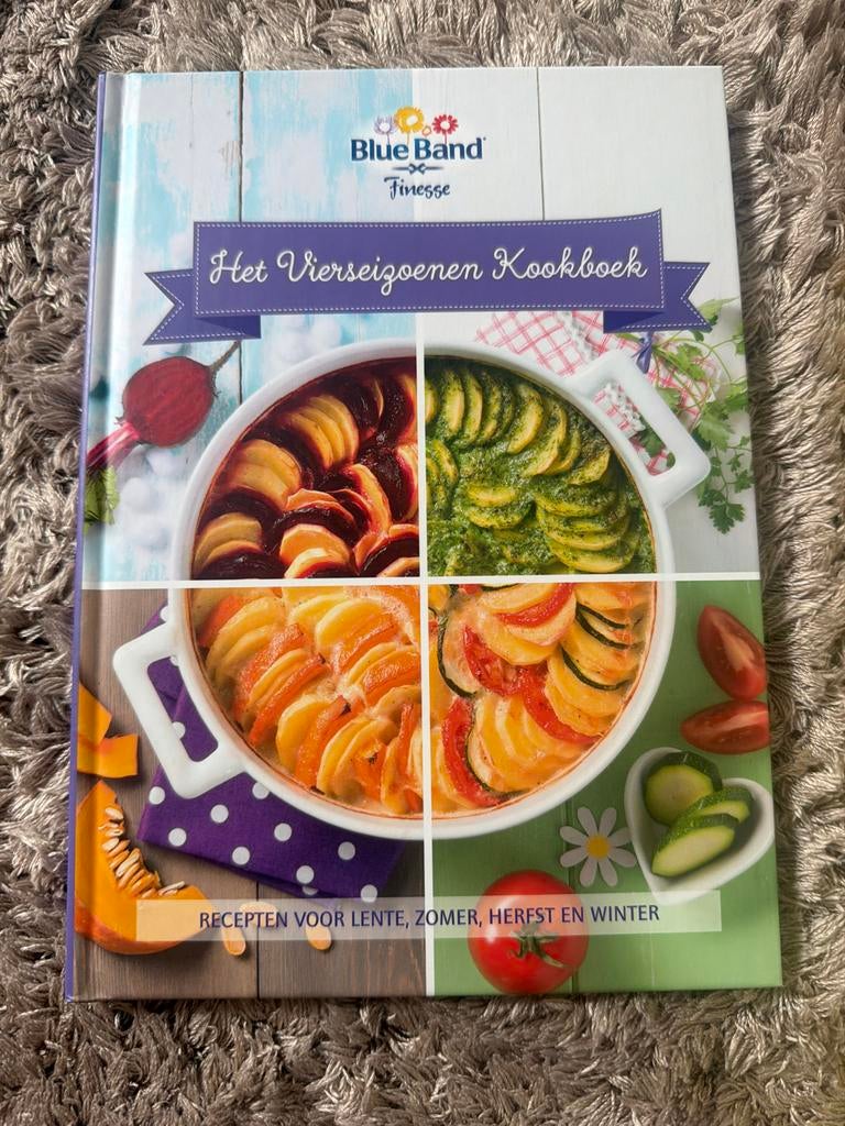 Blue Band Finesse Het Vierseizoenen Kookboek, Boeken, Kookboeken, Voorgerechten en Soepen, Ophalen of Verzenden, Zo goed als nieuw