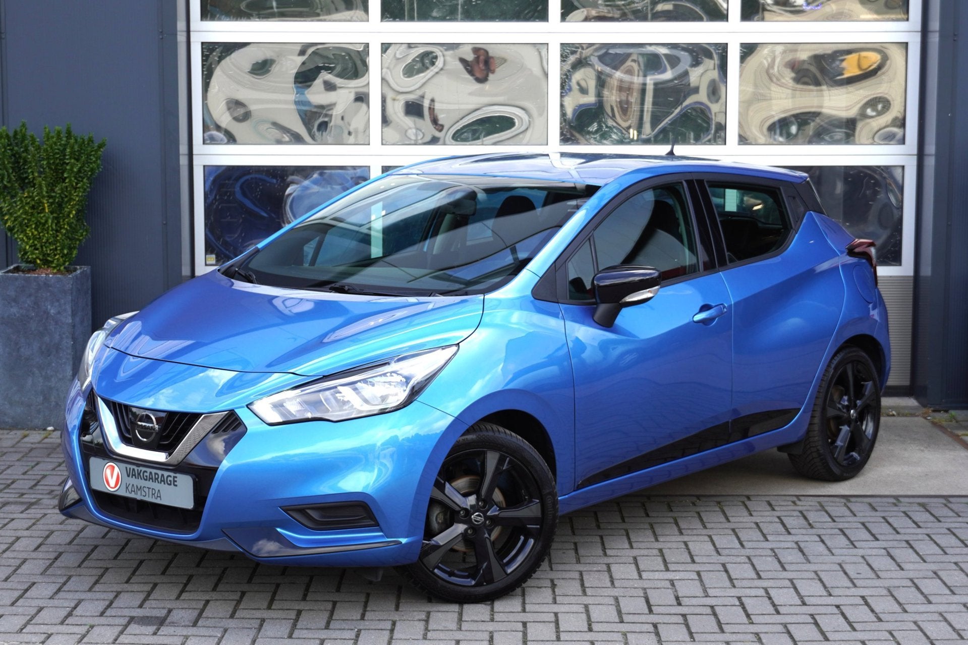 Nissan Micra 1.0L Acenta 5-deurs NAP Airco/Cruise/Lage KMs!, Auto's, Gebruikt, Blauw, Origineel Nederlands, Handgeschakeld