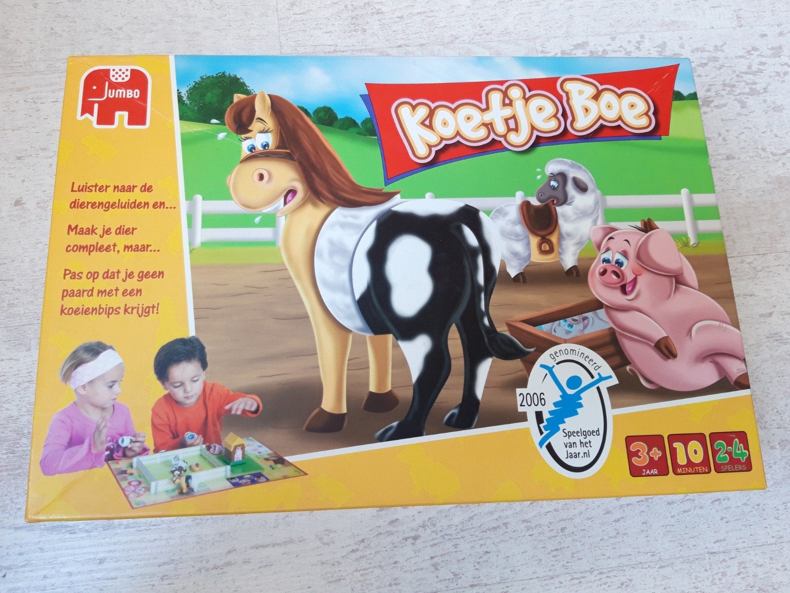 Leuk kleuter spel KOETJE BOE, Een of twee spelers, Ophalen of Verzenden, Zo goed als nieuw