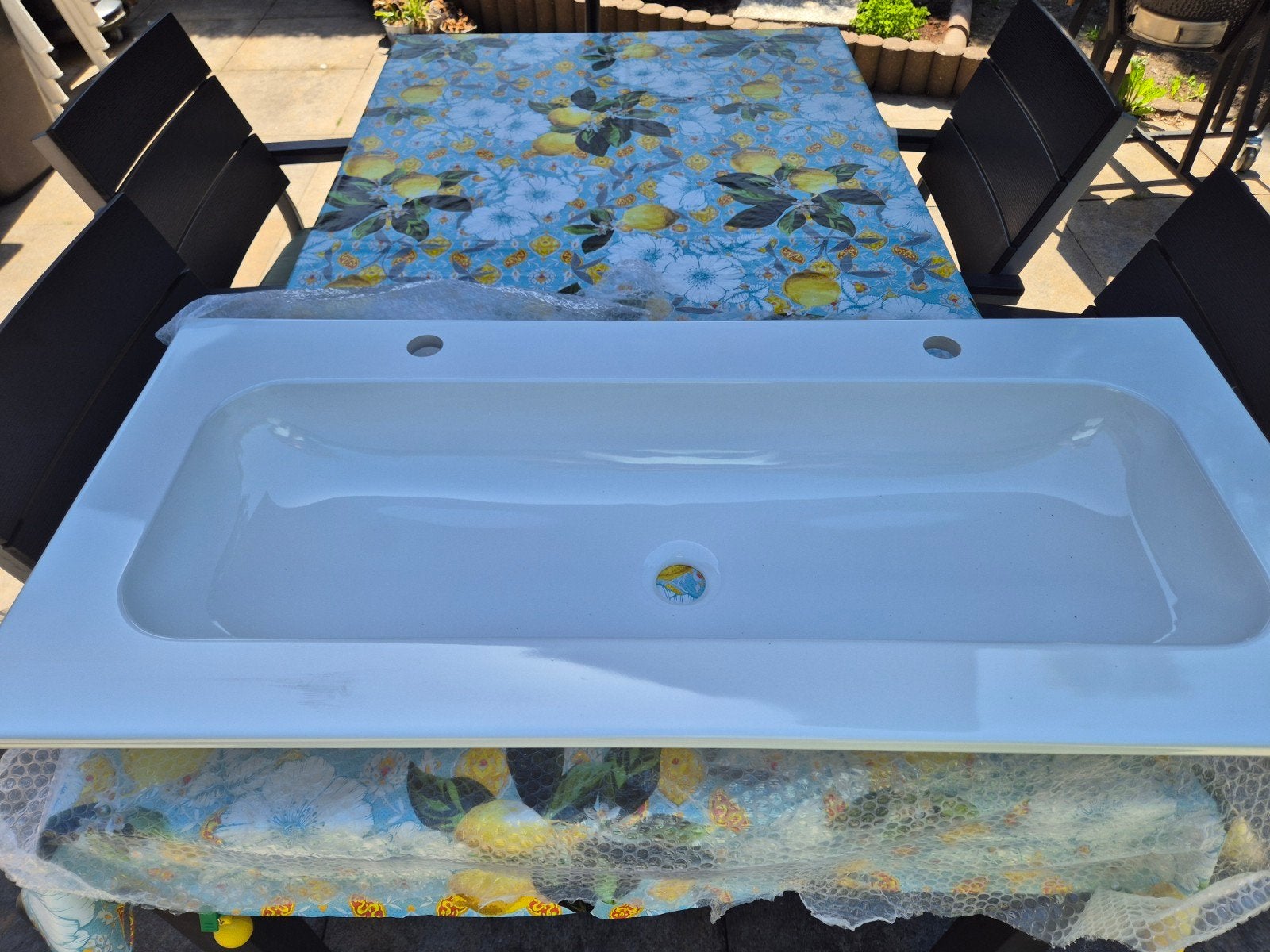 Wastafel 100x45x1.5cm (nieuw), Ophalen, 100 tot 150 cm, 100 tot 150 cm, Nieuw