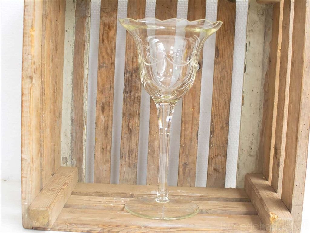 vaas in de vorm van een wijnglas 25338, Ophalen of Verzenden, Gebruikt
