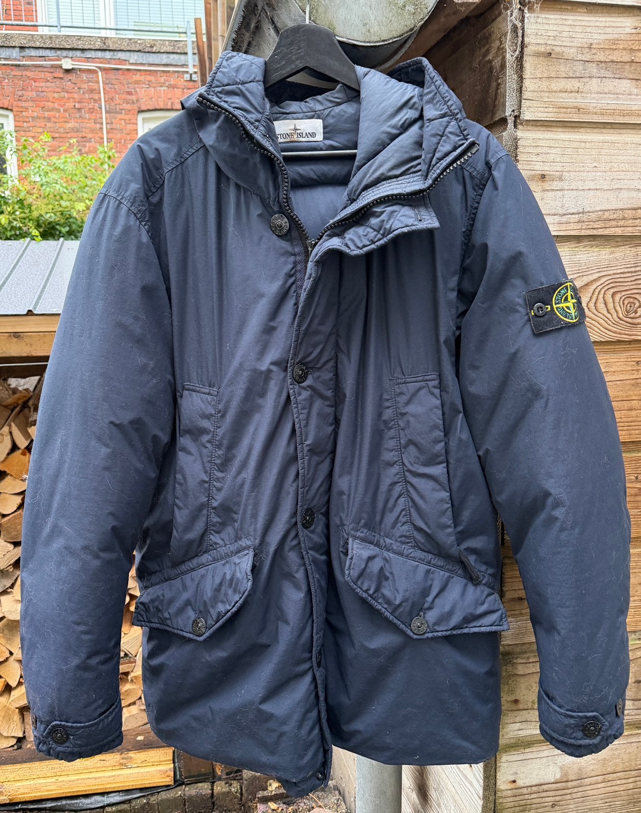 Stone Island winterjas, Ophalen of Verzenden, Zo goed als nieuw, Maat 52/54 (L), Blauw