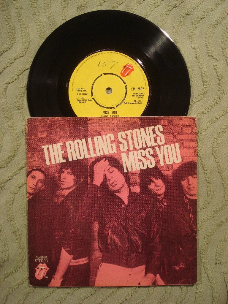 The Rolling Stones 7" Vinyl Single: ‘Miss you’ (UK), Cd's en Dvd's, Ophalen of Verzenden, Gebruikt, 7 inch, Rock en Metal
