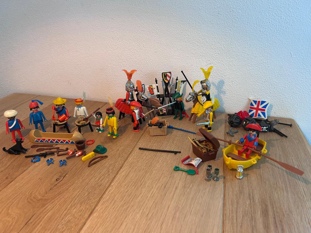Playmobil vintage jaren 70-80 ridders, piraten, western, Ophalen of Verzenden, Gebruikt