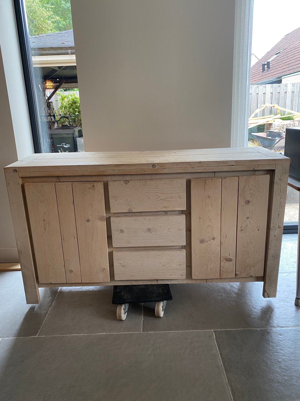 Steigerhouten kast, Huis en Inrichting, Ophalen, Gebruikt, 150 tot 200 cm, 25 tot 50 cm