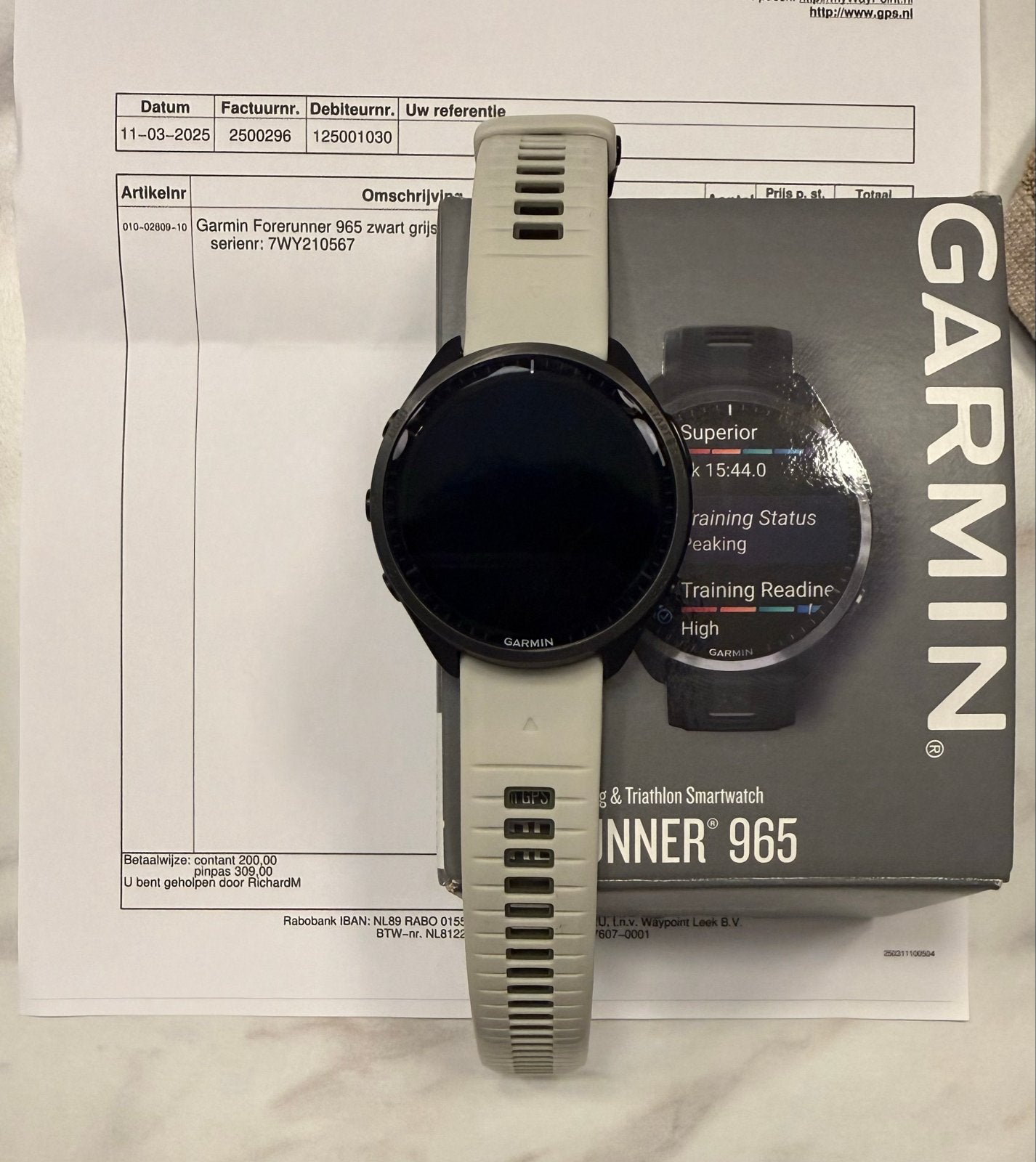 Foto 4 van Garmin Forerunner 965 Zwart/Grijs