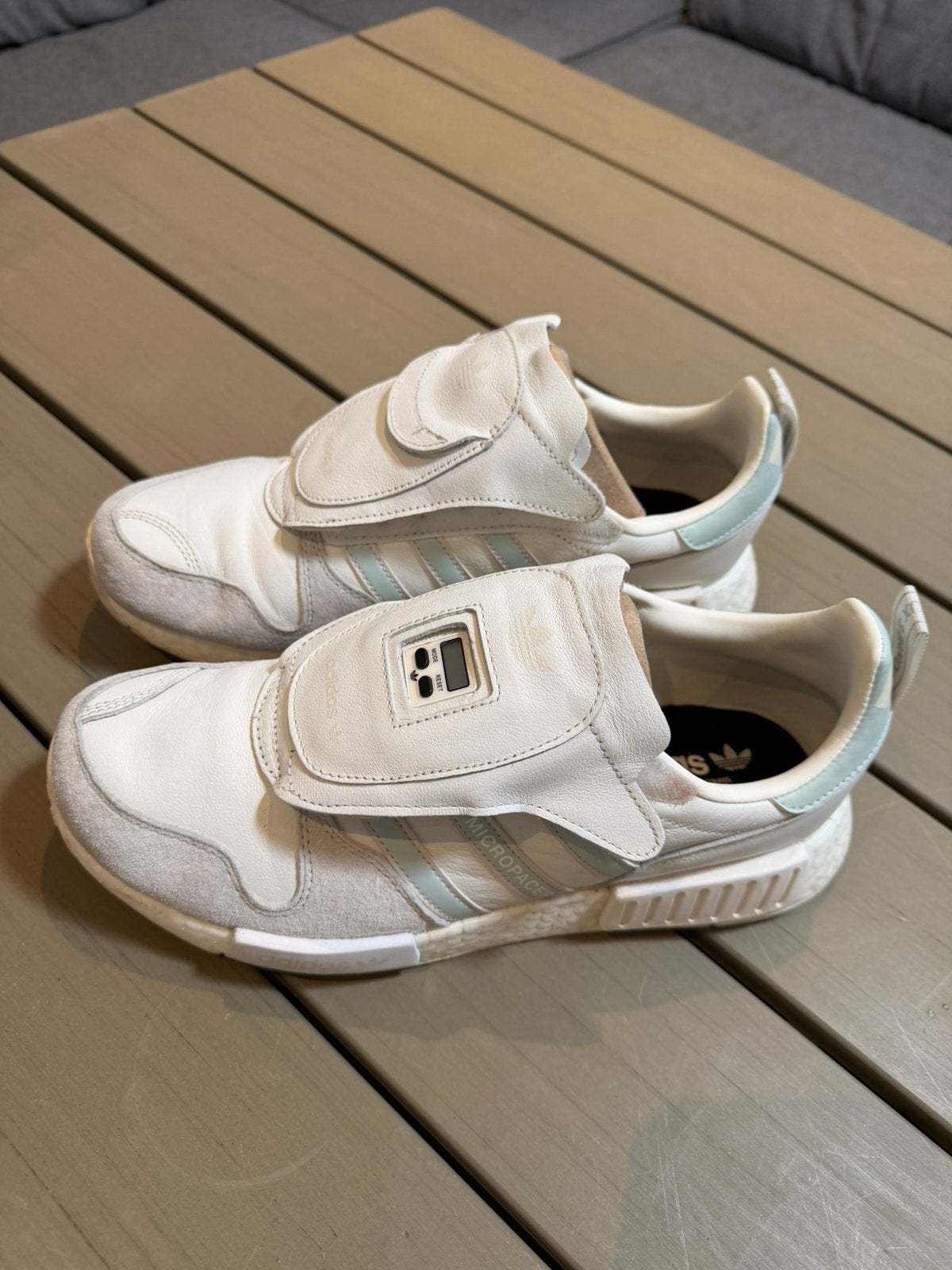 Adidas Micropacer wit - zo goed als nieuw - collectors item, Wit, Ophalen of Verzenden, Sneakers of Gympen, Zo goed als nieuw
