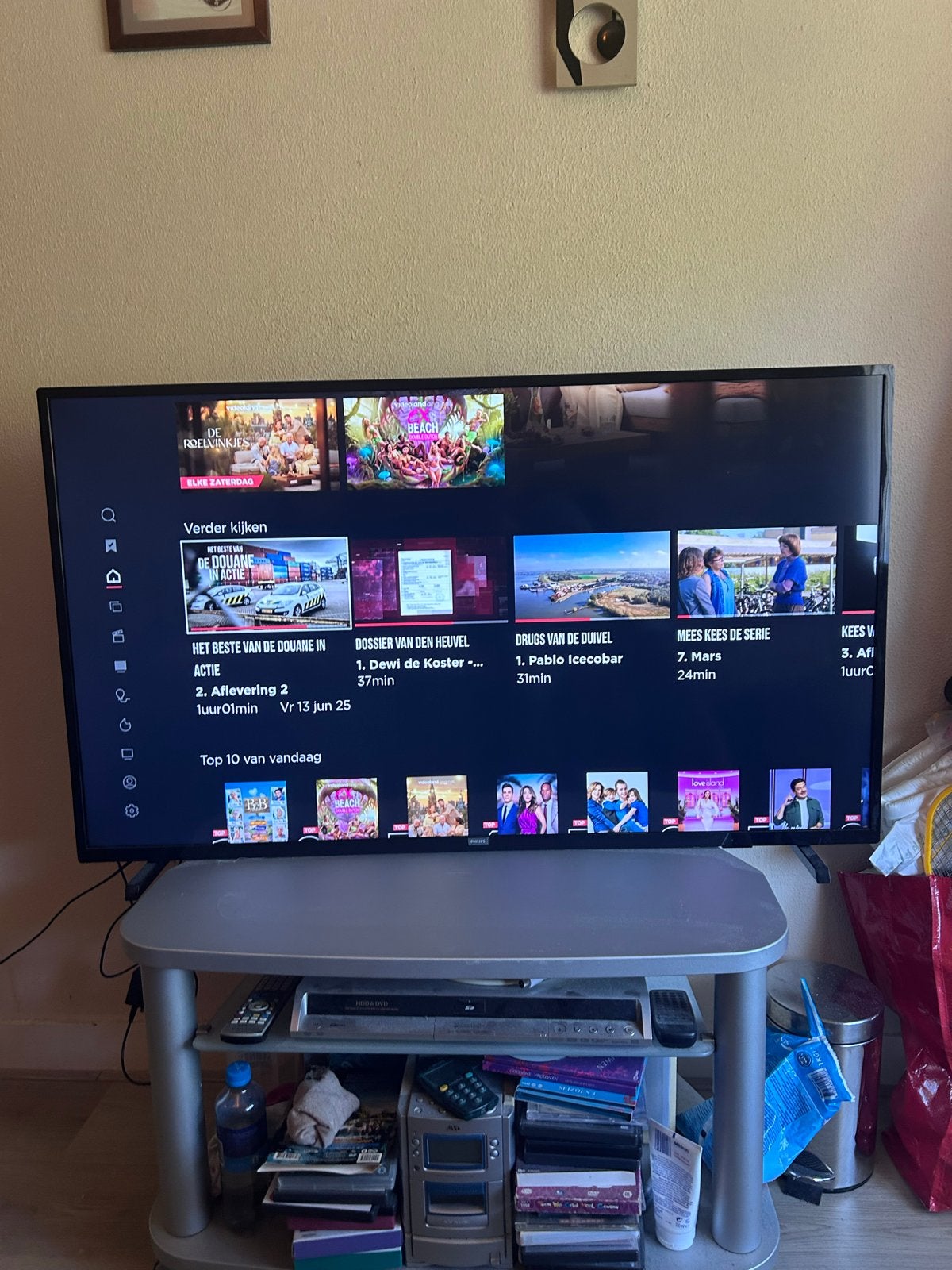 Philips Smart TV 55 inch, Philips, Gebruikt, Ophalen of Verzenden, 100 cm of meer