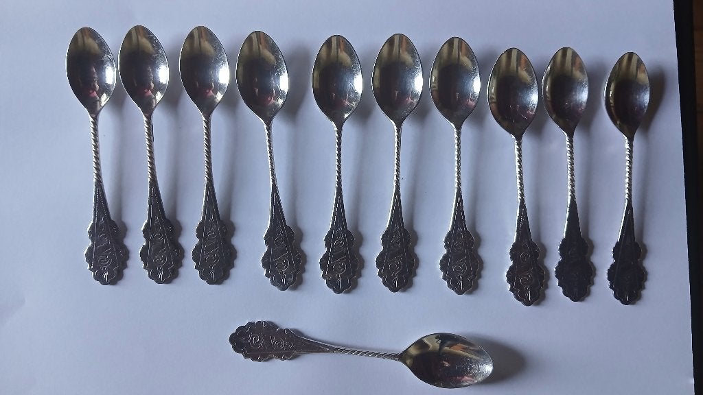 Theelepeltjes DE verzilverd, Ophalen