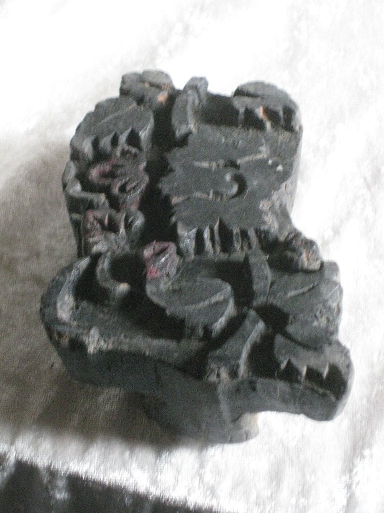 Indonesische Batik Stempel, Ophalen, Bruin, 120 cm of meer, Katoen