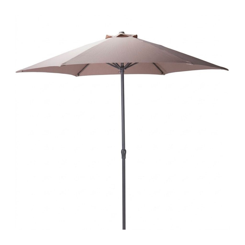 Parasol 230x220 cm Taupe, Tuin en Terras, Ophalen of Verzenden, Koopman International, Koopman International, Koopman International