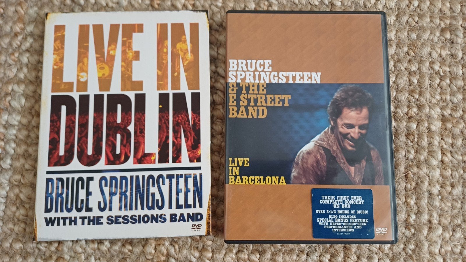 2x Bruce Springsteen - Live In Barcelona en Live in Dublin, Cd's en Dvd's, Alle leeftijden, Nederlands, Ophalen of Verzenden, Inclusief doosje