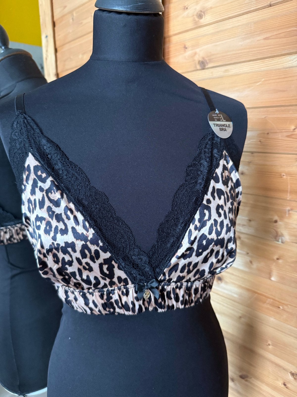 Triangle BH met Luipaardprint en Kant - Maat L nieuw, Kleding | Dames, Ophalen of Verzenden, Meerkleurig, BH