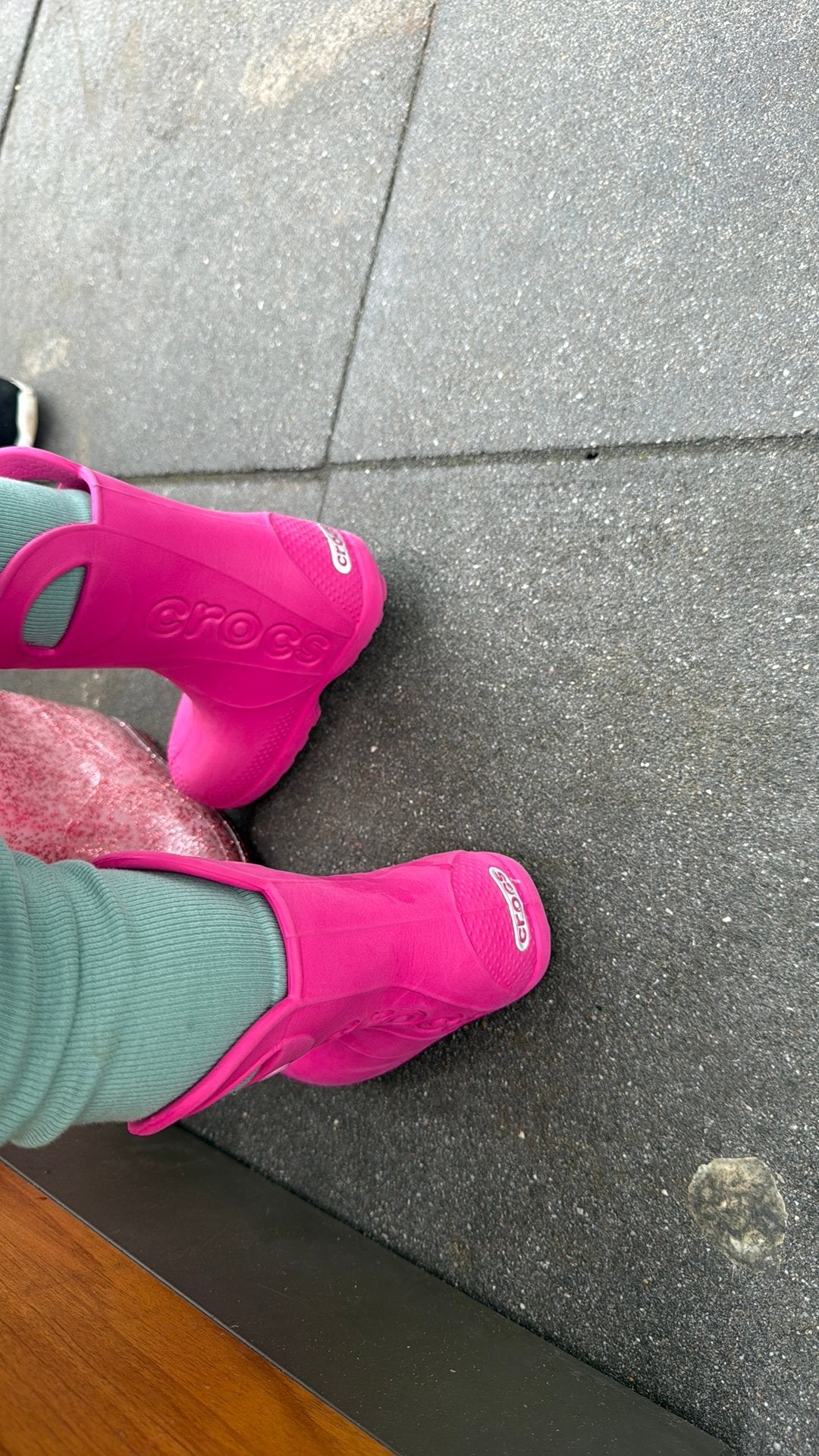 Crocs roze regen laarzen maat 7 roze, Ophalen, Schoenen