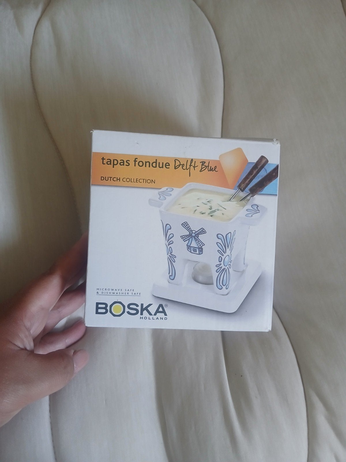 Boska Tapas Fondue Delft Blue - Nieuw in doos, Ophalen of Verzenden, Nieuw, Waxinelicht, Fondueset