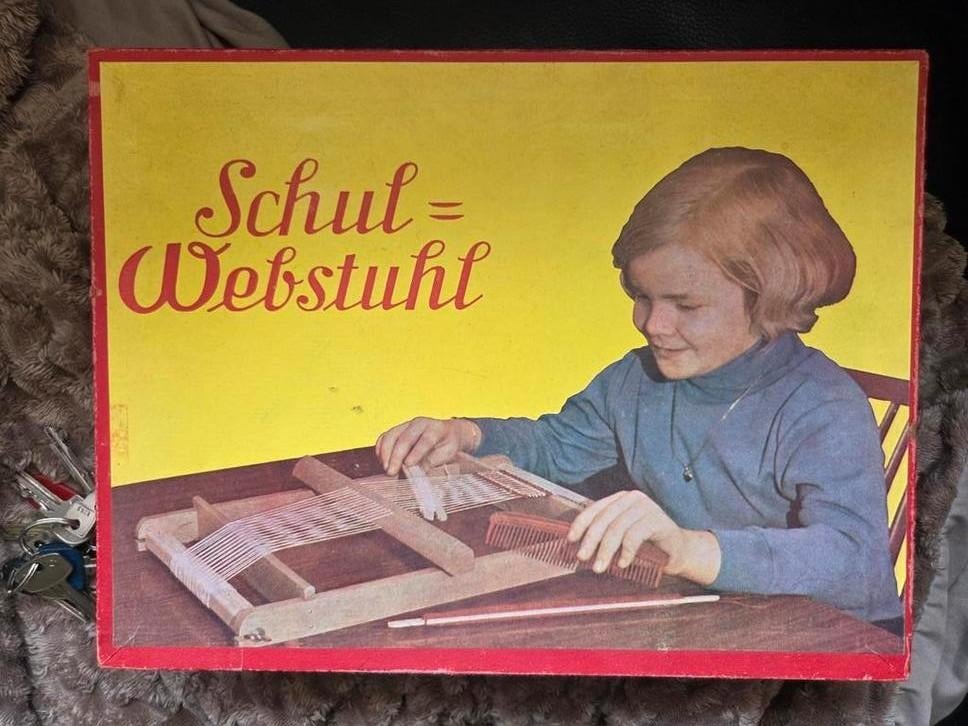 Vintage School Weefgetouw - Knutselplezier voor Jong en Oud, Hobby en Vrije tijd, Ophalen of Verzenden, Gebruikt, Gereedschap of Toebehoren