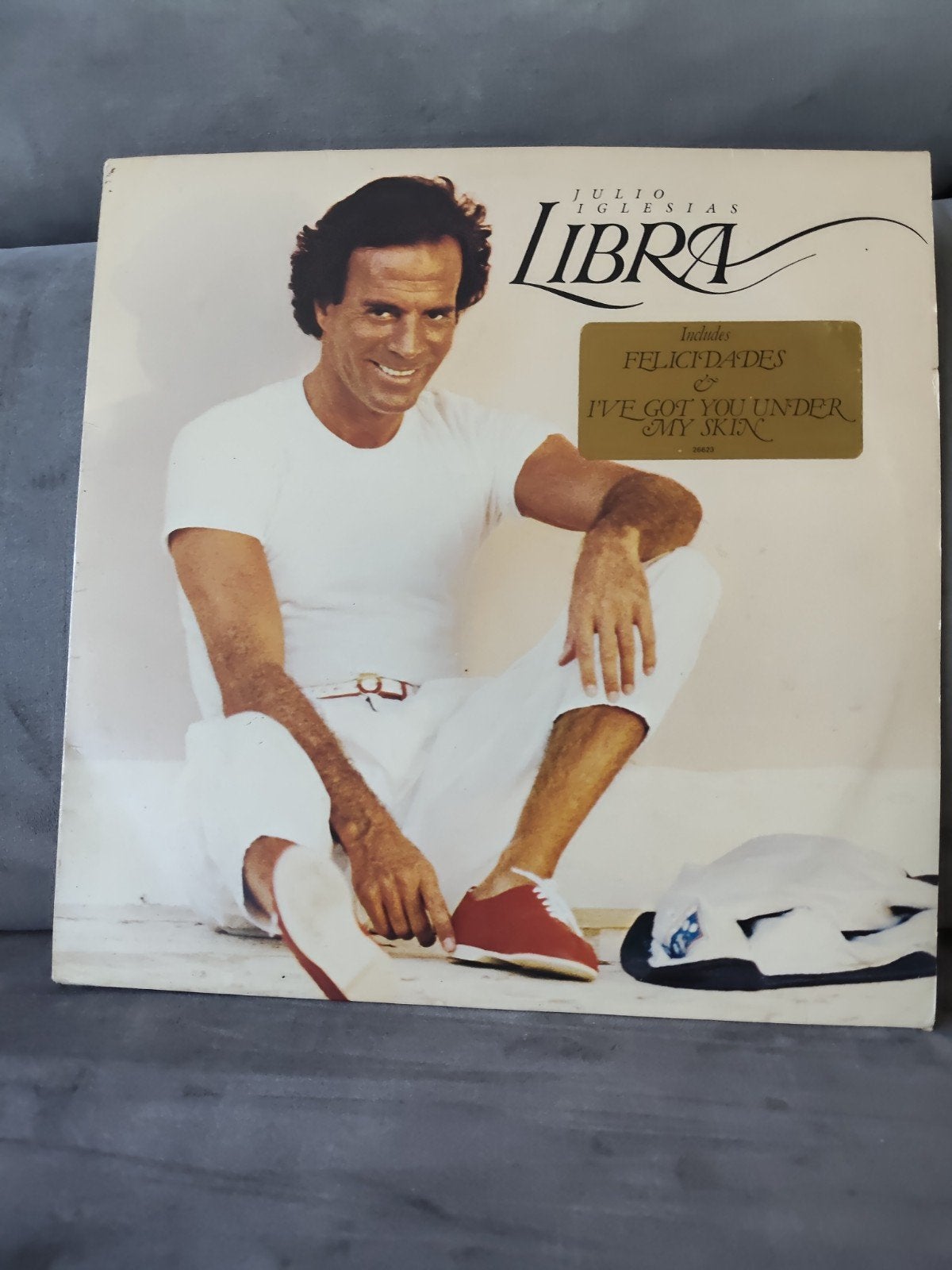 Julio Iglesias - Libra LP (1985), LP, Gebruikt, Pop, Ophalen of Verzenden