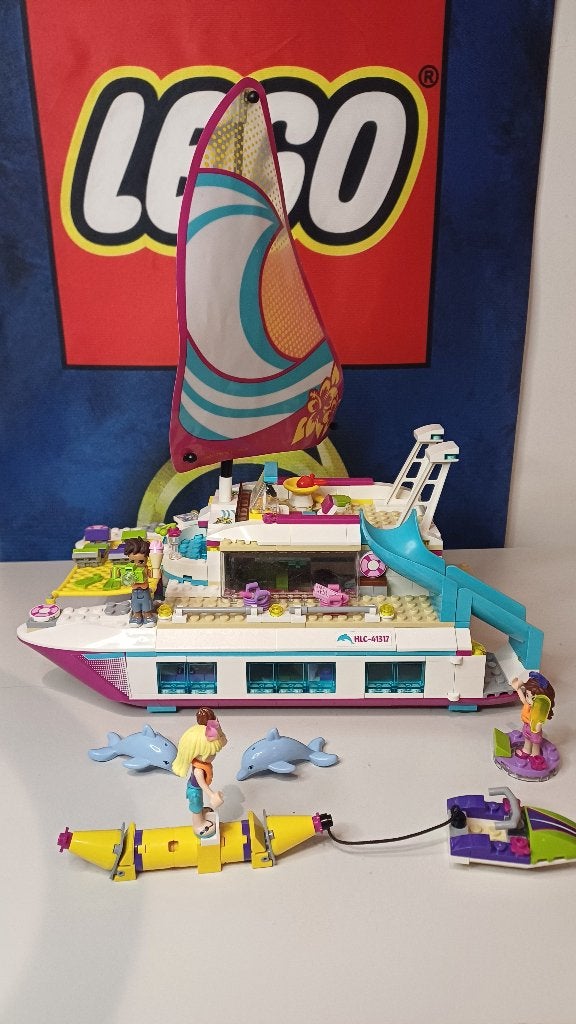 Lego Friends 41317 Sunshine catamaran, Inclusief instructies, Lego, Friends, Ophalen of Verzenden