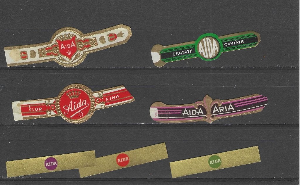 klassiek blad 528  AIDA   sigarenbanden, Ophalen of Verzenden, Zo goed als nieuw, Sigarenbandjes
