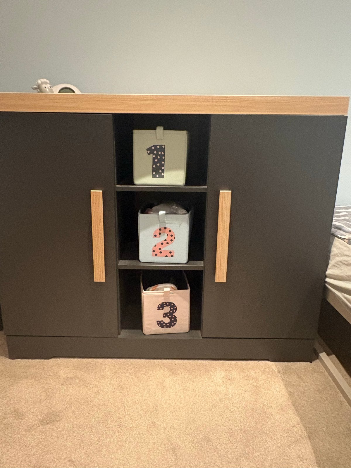 Interbaby Babykamer Kast en Commode Set met kapstok, Ophalen, Gebruikt, 50 tot 70 cm, 105 cm of meer