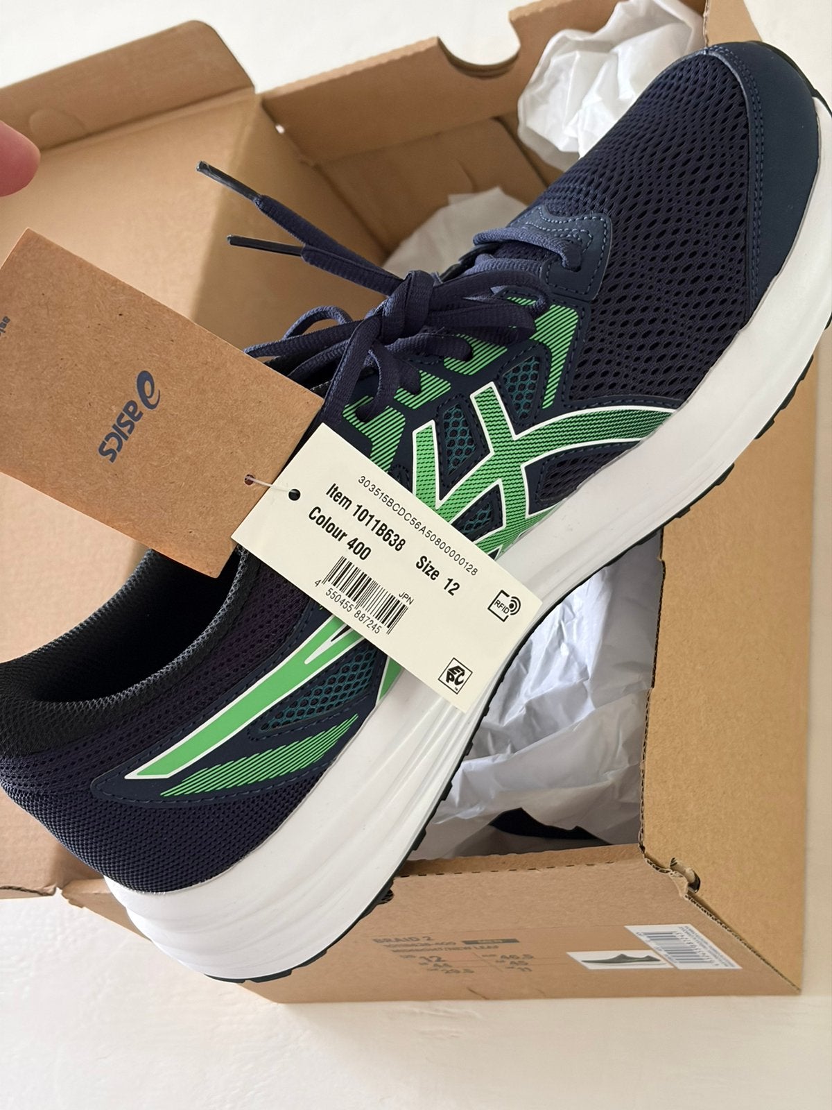 Asics Braid 2 mt 46,5/12, Ophalen of Verzenden, Nieuw, Zwart, Sportschoenen