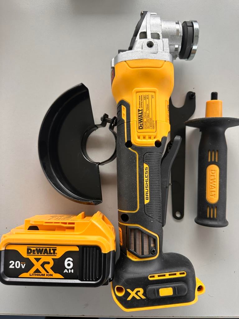 DeWalt 20V XR Accu Haakse Slijper met 6Ah Accu, W, Haakse handslijpmachine, Nieuw, Ophalen of Verzenden
