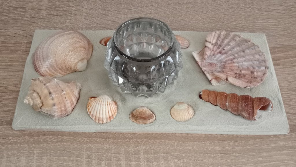 Diverse unieke theelichthouders met mooie schelpen, Ophalen of Verzenden, Nieuw, Kandelaar