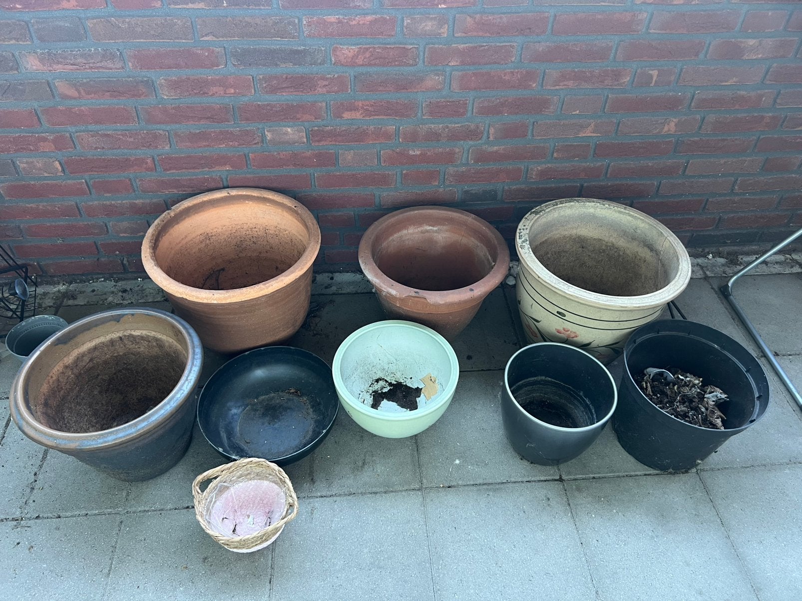 Gratis bloempotten, Ophalen