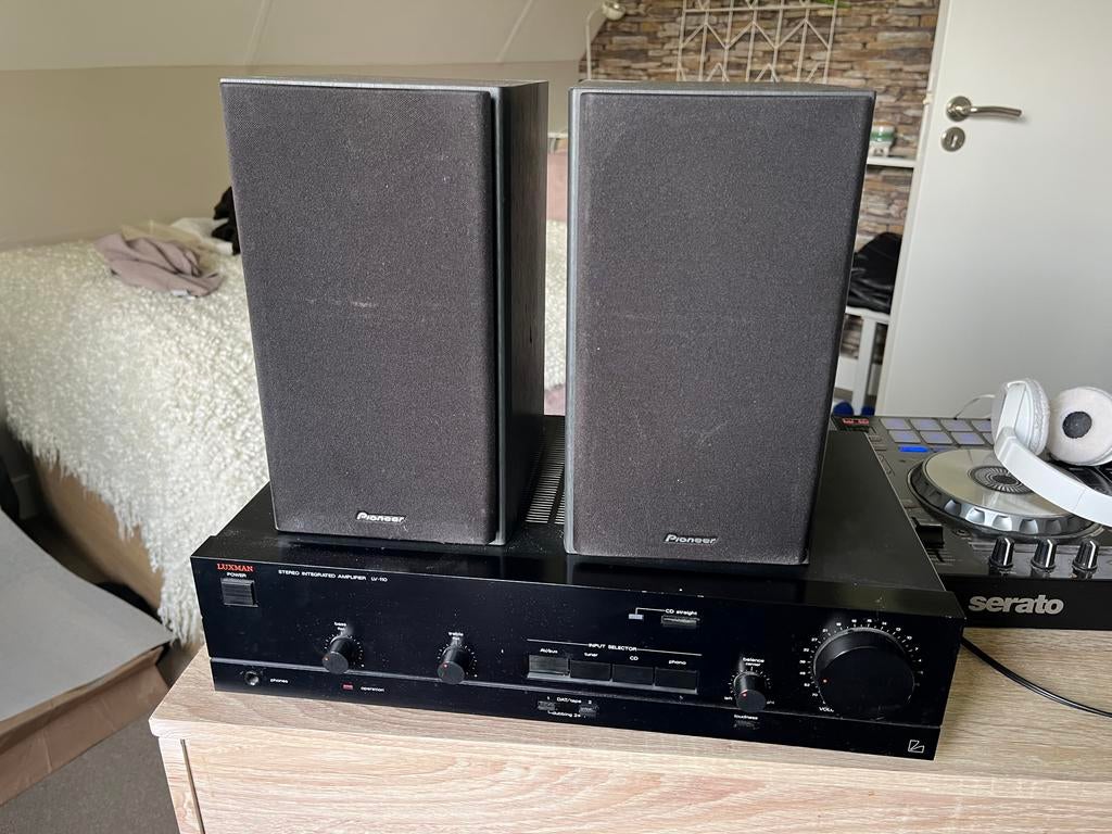 Pioneer versterker met twee boxen, Gebruikt, Pioneer, Speakers, Losse componenten