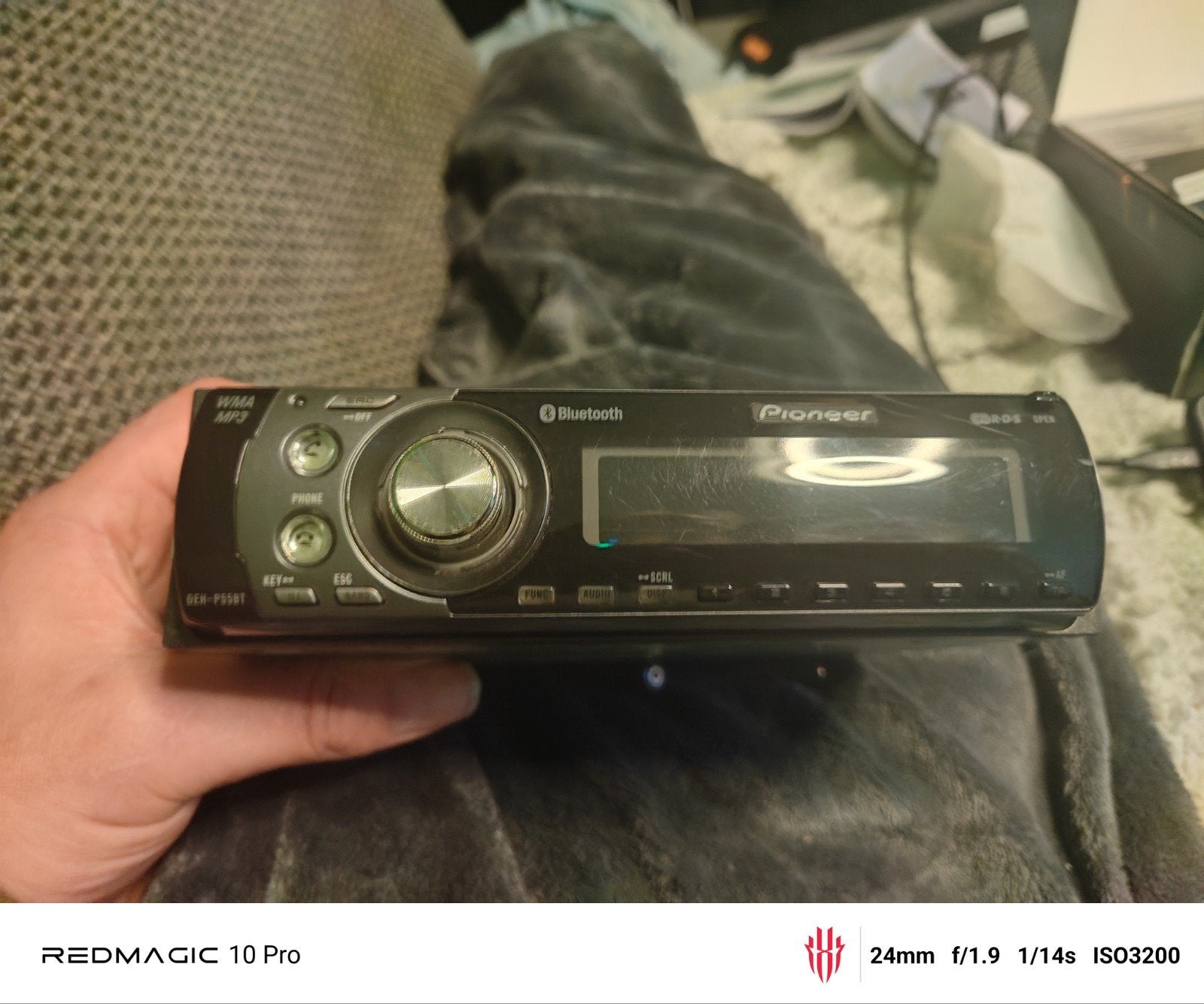pioneer autoradio cd player met bluetooth, Auto diversen, Ophalen of Verzenden, Zo goed als nieuw