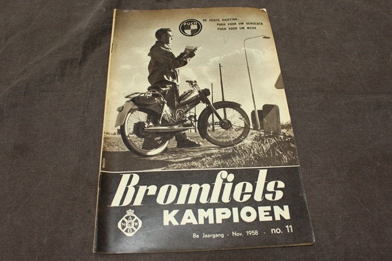 blad Bromfiets Kampioen november 1958 Berini M21, Fietsen en Brommers, Ophalen of Verzenden, Gebruikt