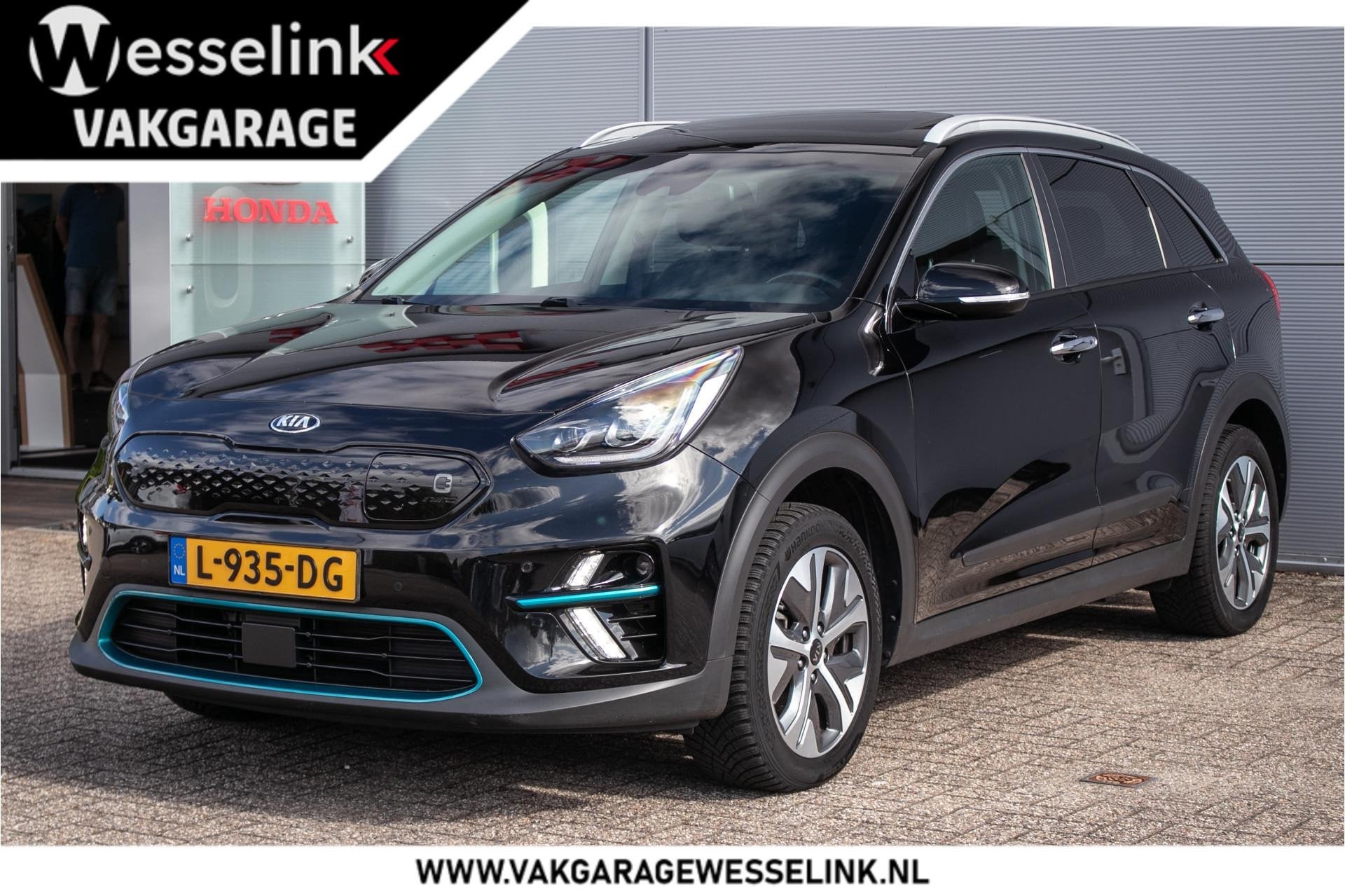 Kia e-Niro DynamicPlusLine 64 kWh -SOH 97% | 3 Fase | schuif, Auto's, Gebruikt, 1712 kg, Verwarmde buitenspiegels, Leder en Stof