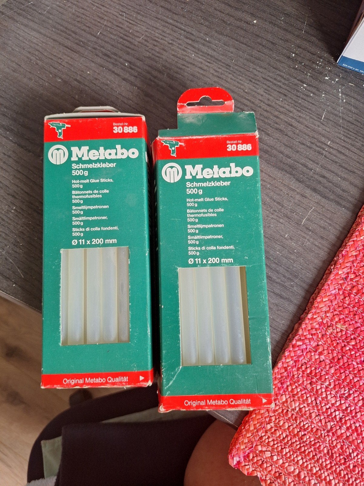 Metabo Smeltlijmpatronen Ø 11 x 200 mm - 2x 500g, Ophalen of Verzenden