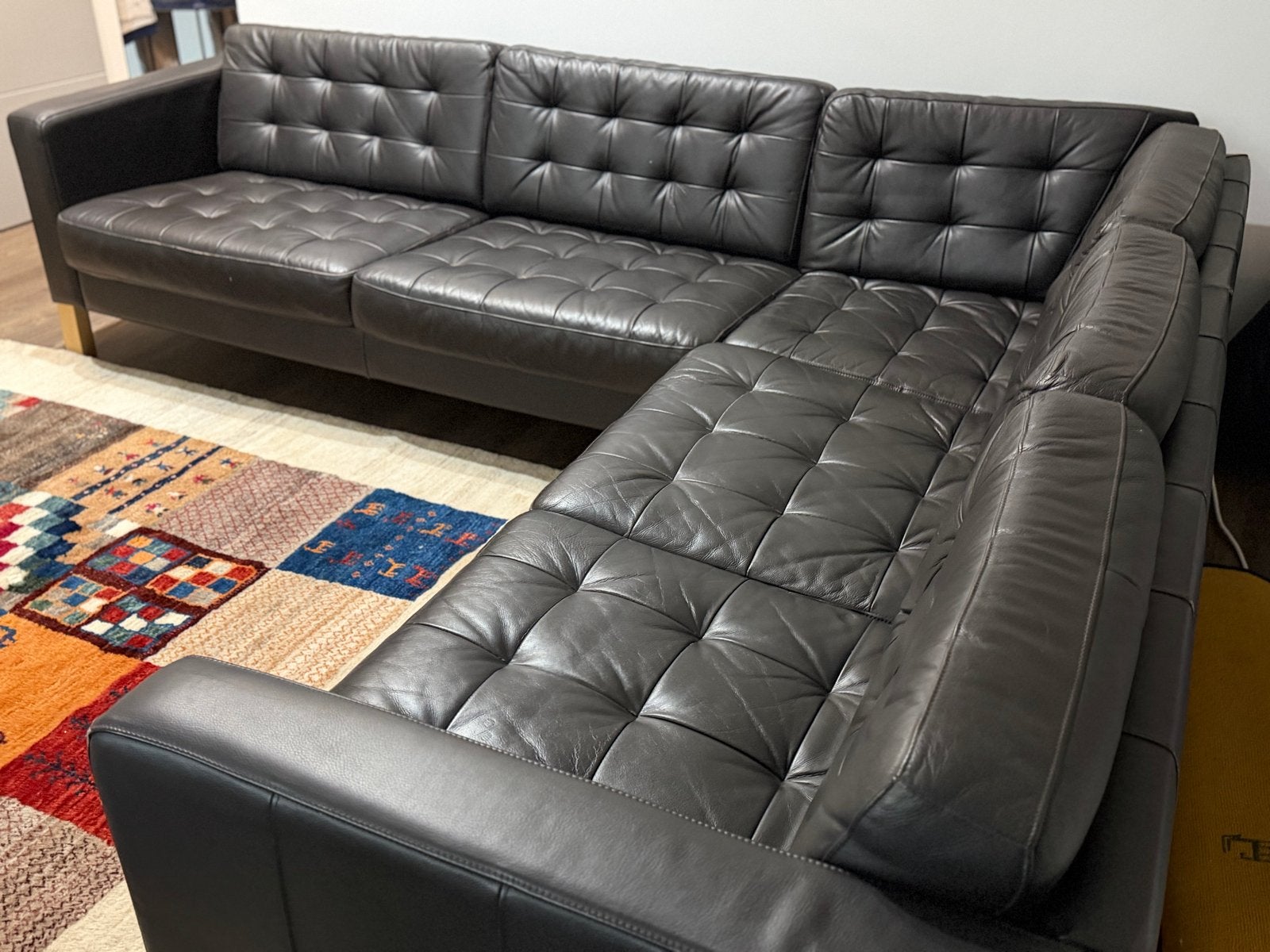 IKEA LANDSKRONA hoekbank 241x281cm, Huis en Inrichting, Banken | Bankstellen, Ophalen, 250 tot 300 cm, Gebruikt, 100 tot 125 cm