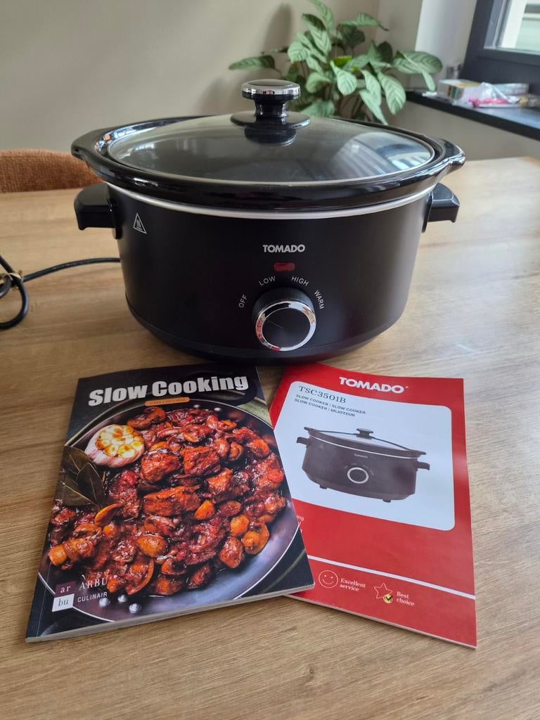 Tomado Slowcooker met kookboek - niet gebruikt, Ophalen of Verzenden, Nieuw