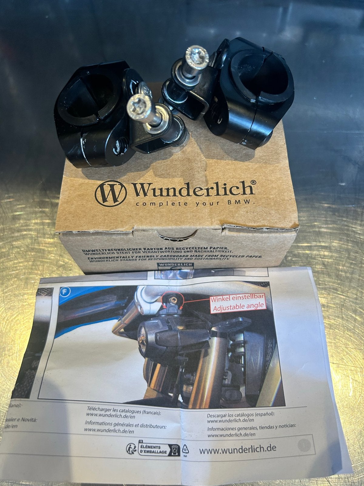 Bmw GS1250R Wunderlich Mistlampen Beugels - Nieuw in Doos, Ophalen, Nieuw